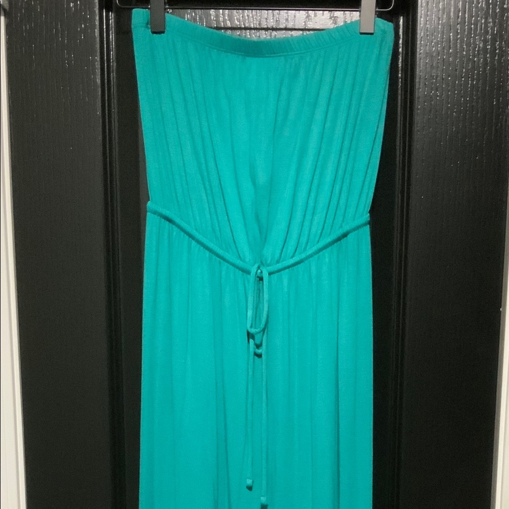 Beautiful teal maxi dress